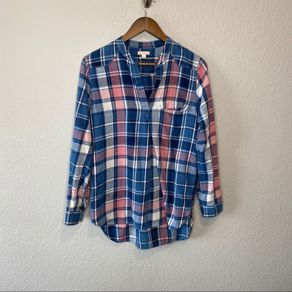 Gap‎ | Pick & Blue Flannel Top - Picture 1 of 4